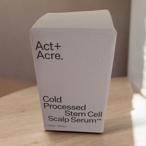 ACT + ACRE COLD PROCESSED STEM CELL SCALP SERUM 1OZ NEW IN BOX 1 FL.OZ/30ML